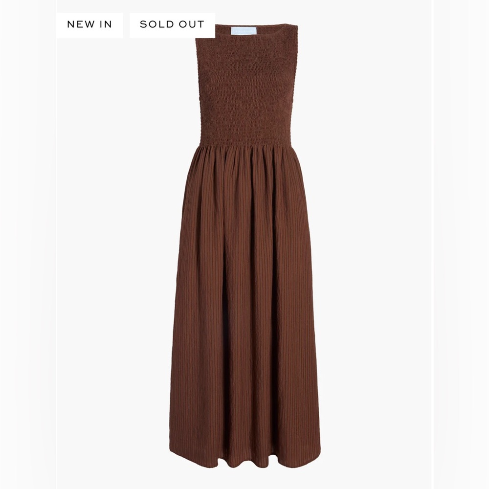 Hill house cosmia chocolate tonal seersucker